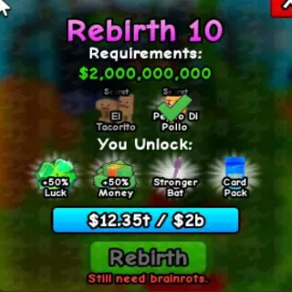 Rebirth10 - Plants Vs Brainrots