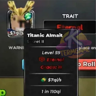 7qi/s Titanic Almait - Anime Dice (1in 110qi)