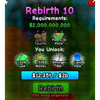 Rebirth10 - Plants Vs Brainrots