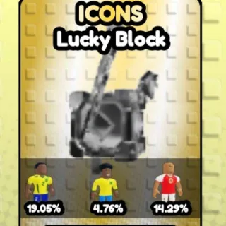 Icons Lucky Block ♥️ Jump To Steal Soccer Players