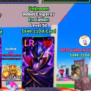 849.21dd Unknown Rebel Emperor - Anime Card Farm