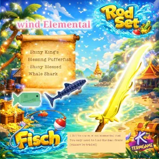 Wind Elemental Rod Set | Fisch