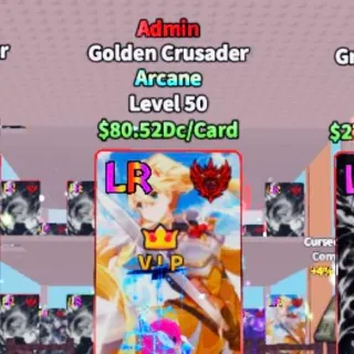 80.52dc Admin Golden Crusader - Anime Card Farm | Need Conveyor Lv15