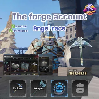 Account | The Forge | Angel Race| Prismatic Pickaxe