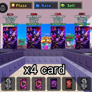 X4 Admin Rebel Emperor - Anime Card Farm