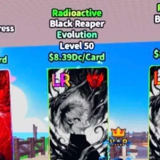 8.39dc Radioactive Black Reaper - anime Card Farm