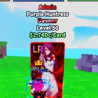 Admin Purple Huntress - anime Card Farm