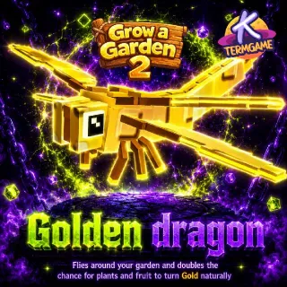 Golden Dragonfly - Grow A Garden2