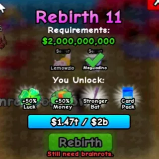 Rebirth11 - Plants Vs Brainrots