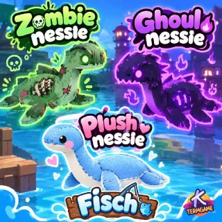 Zombie Nessie, Ghoul Nessie, Plush Nessie - FISCH