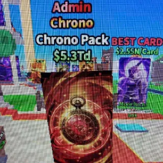 Admin Chrono Pack - Anime Card Farm♥️need Conveyor Lv17