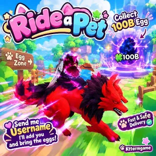 1x Blackhole 100B Egg - Ride A Pet