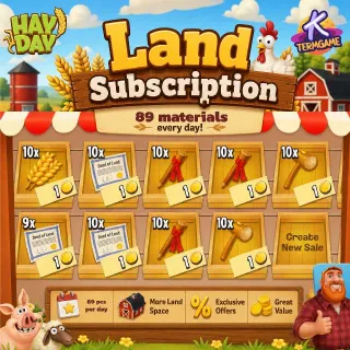 10days Land Subscription Hay Day