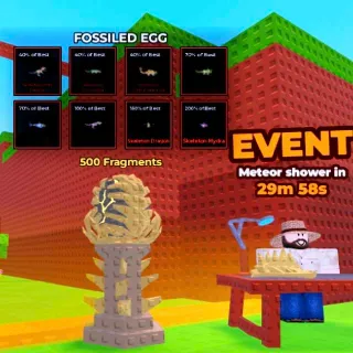2x Fossiled Egg Jump For Animals