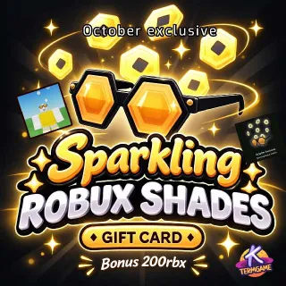Redeem Code : Sparkling Robux Shades