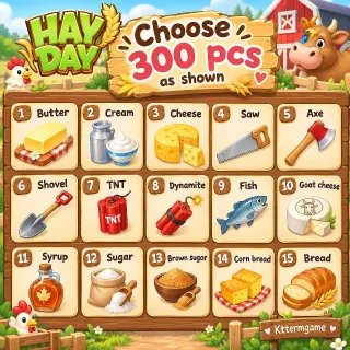 300x Hay Day – Choose From Picture