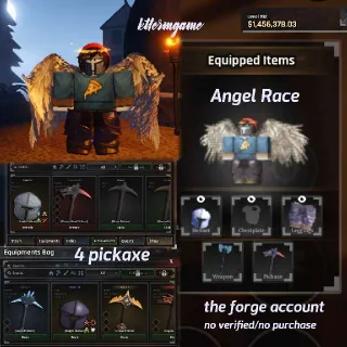 Account The Forge | 4pickaxe Dragon Head, Aqua, Arcane, Magma