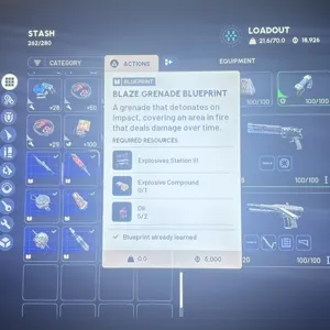 Blaze Grenade Blueprint