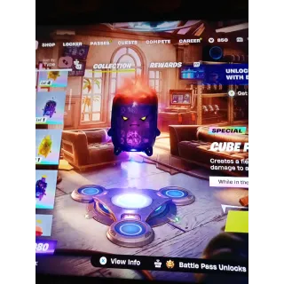 Cube Fire Sprite
