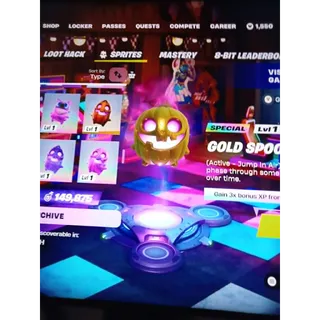 Gold Spooky Dash Sprite