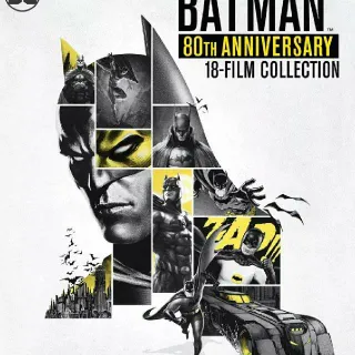 BATMAN 80TH ANNIVERSARY 18-FILM COLLECTION DIGITAL UHD & HD UV CODE