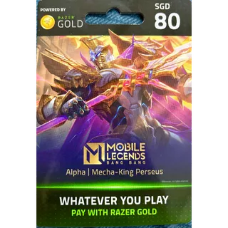 ⁠[SINGAPORE ONLY] 80 SGD Razer Gold Gift Card⁠