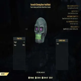 Glowing Bone Mask Fas