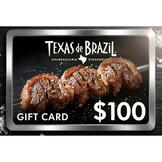 $100 texas de brazil Gift Card