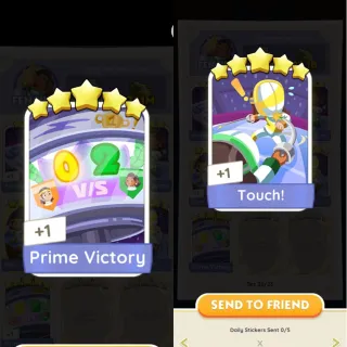 S22 Touch + Prime Victory Monopoly Go 5 Star