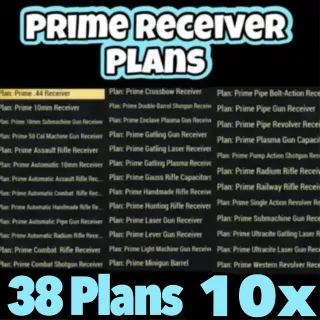 Plan | 10 set all 38 prime receiver