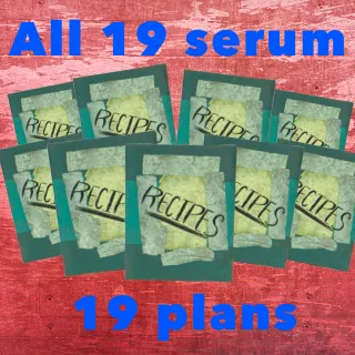 Plan | all 19 serum plans 