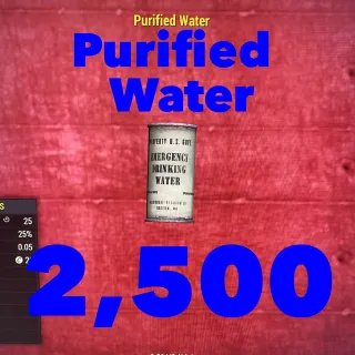  2.5k Purified water