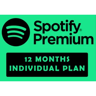 SPOTIFY PREMIUM - 12 MONTHS INDIVIDUAL PLAN [GLOBAL]