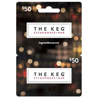 The Keg Steakhouse + Bar $50.00 Cad