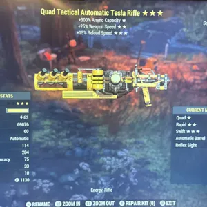 Quad Auto Tesla Rifle