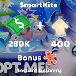 [Adopt Me] [7% OFF ]  280K Buck  +  400 Age Up Potion  + Bonus Gingerbread  +  Full Access 