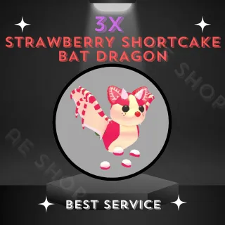 3X STRAWBERRY SHORTCAKE BAT DRAGON