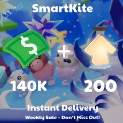 [Adopt Me]   140K Buck 💸 +  200 Age Up Potion 🧪 +  Full Access 🗝️