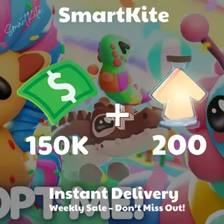 [Adopt Me] [6% OFF 🏷️]  150K Buck 💸 +  200 Age Up Potion 🧪   + Full Access 🗝️