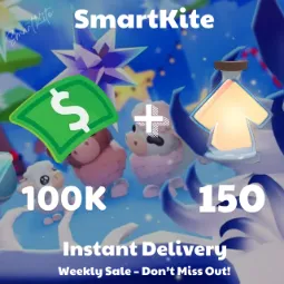 [Adopt Me]  100K Buck 💸 +  150 Age Up Potion 🧪  +  Full Access 🗝️