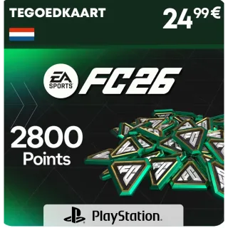 Fc 26  2800 points PlayStation version, key, 