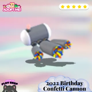 2022 Birthday Confetti Cannon