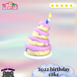 2022 birthday cake