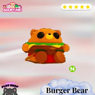 Neon Burger Bear