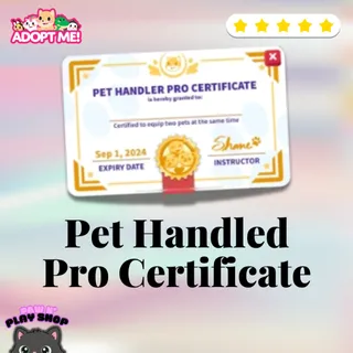 Adopt me! 🐾10x Pet Certificate
