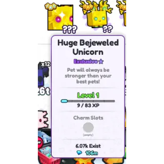 Huge Bejeweled Unicorn