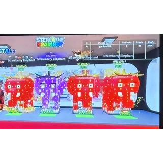 Fortnite pack *4 Strawberry éléphant steal the brainrot 