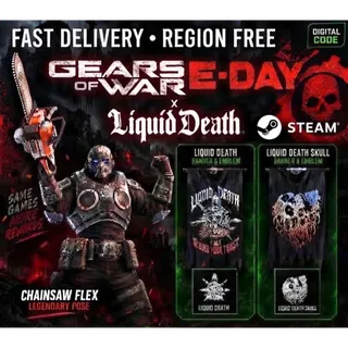 Gears of WAR E-Day Liquid DEATH Chainsaw Flex SKIN DLC Steam
