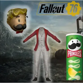 Fallout 76 in-game Mr. Vault Boy Outfit I and Mr. Vault Boy Mascot Head skin - Xbox region free
