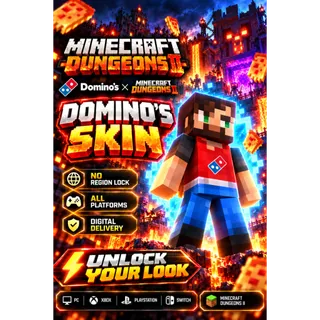 Minecraft Dungeons 2 - Domino's Skin Code Domino's Reward All Platforms Region Free